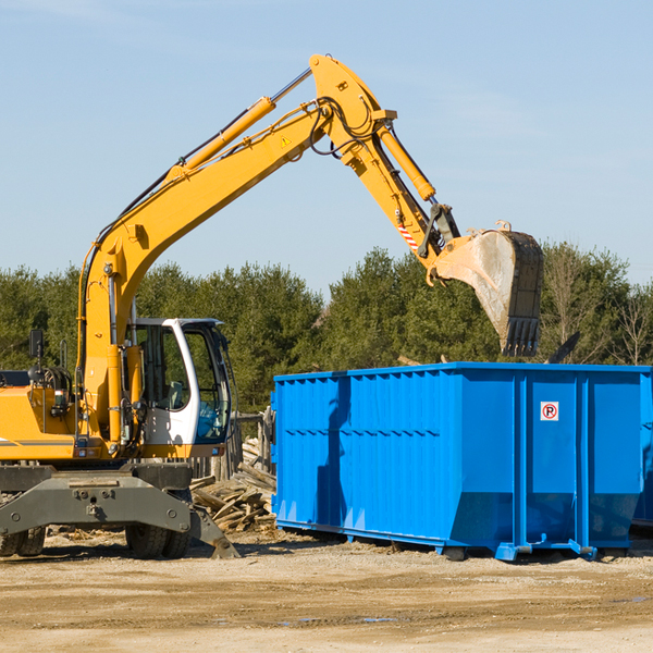 what size residential dumpster rentals are available in Hallstead